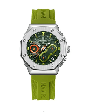 NAVIFORCE Masculino pulseira de silicone cronógrafo